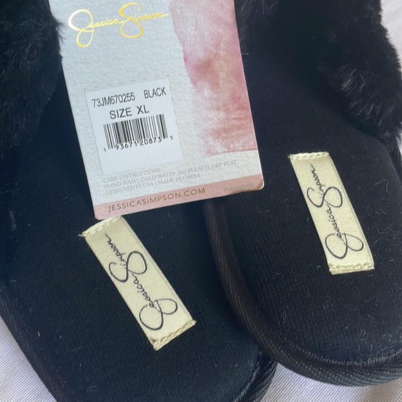 Brand New Jessica Simpson Soft Black XL Slippers - Picture 5 of 6